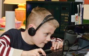 boy playing game